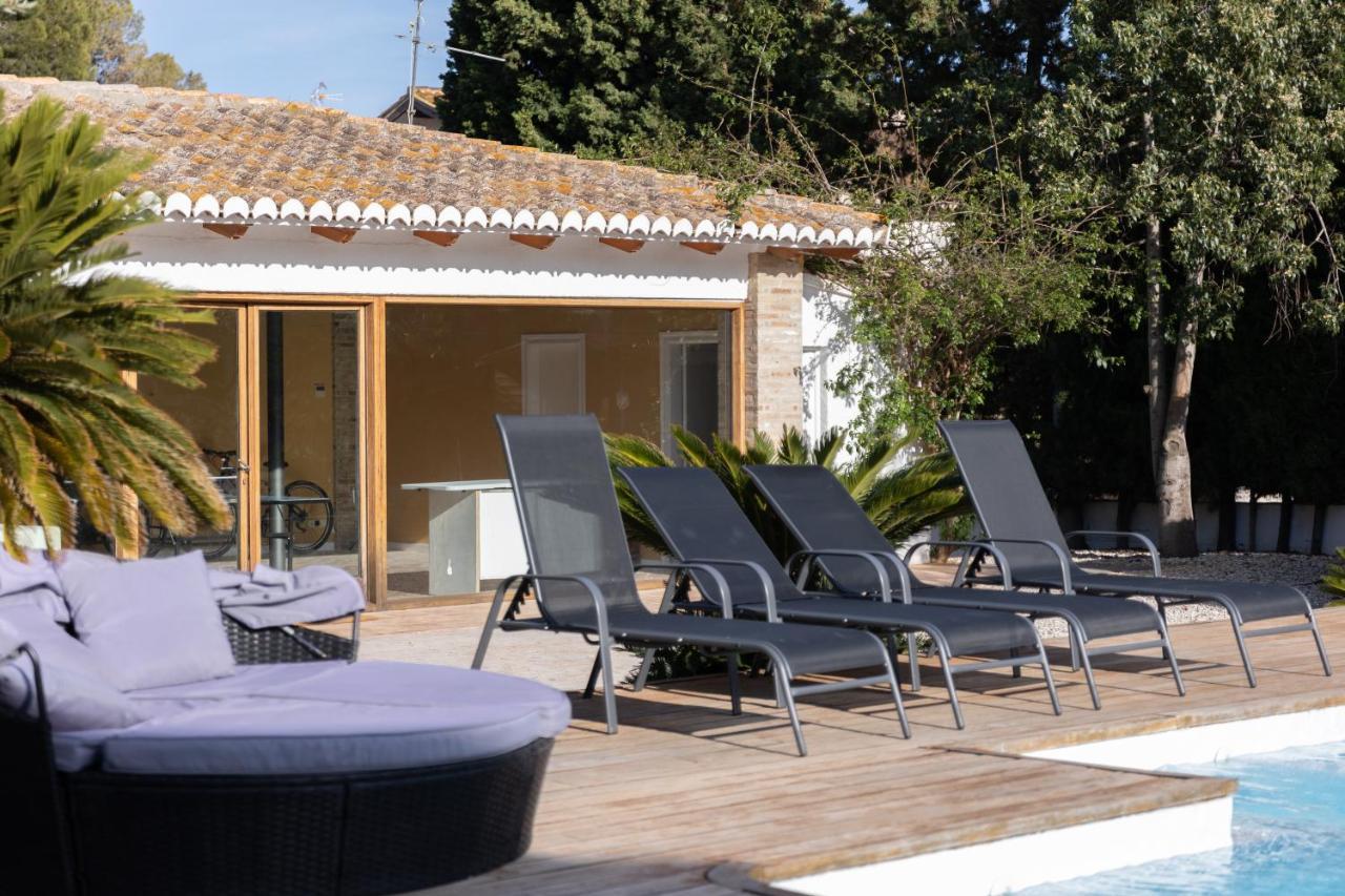 Villa Huerta 2, Paterna, Jacuzzi, Sauna Esterno foto
